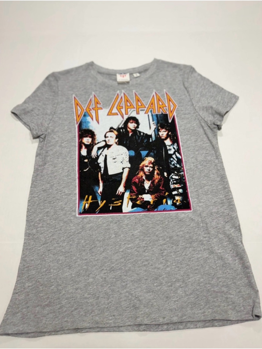 Junk Food Clothing Gray Def Leppard Kids Graphic Tee
